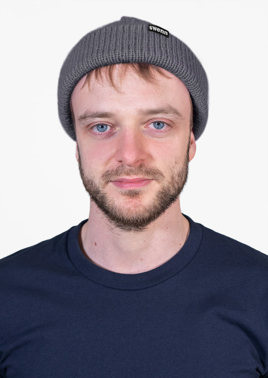 Pure wool toque - grey
