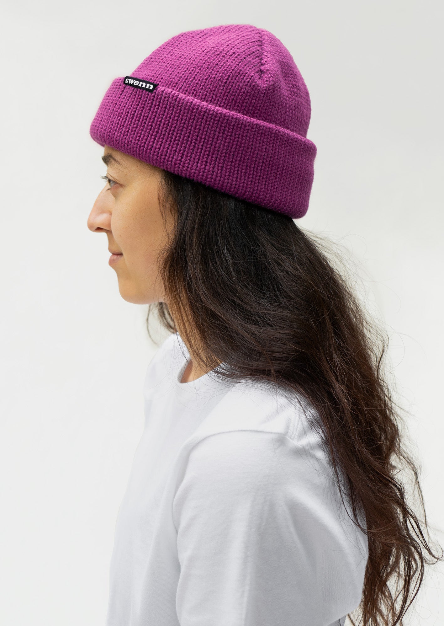 Pure wool toque - fuchsia