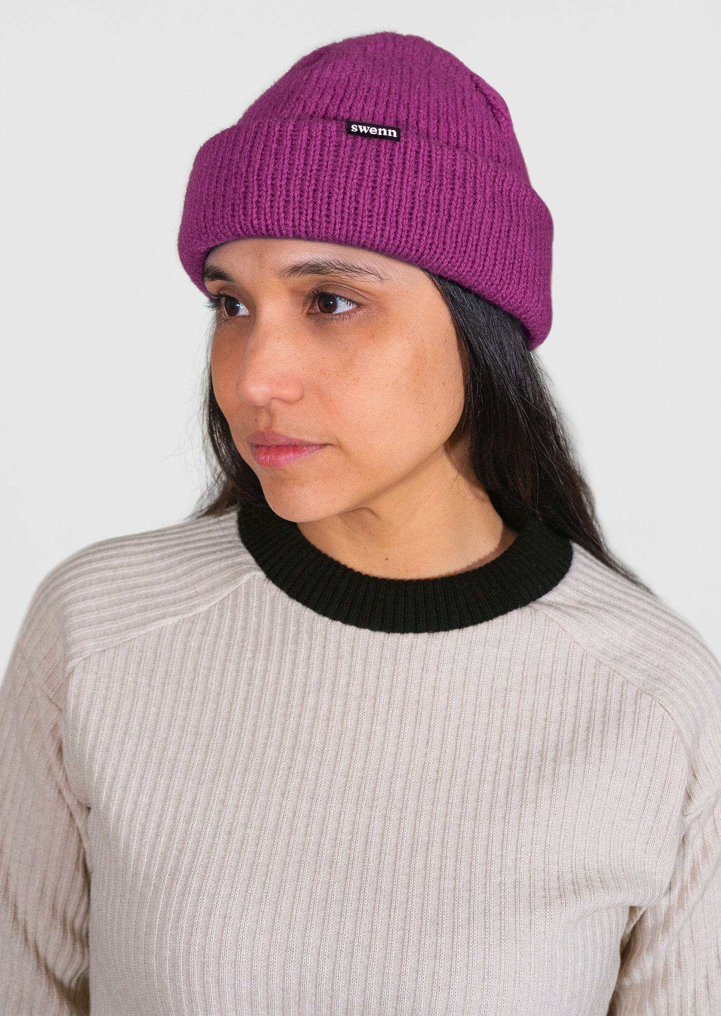 Tuque pure laine - fushia