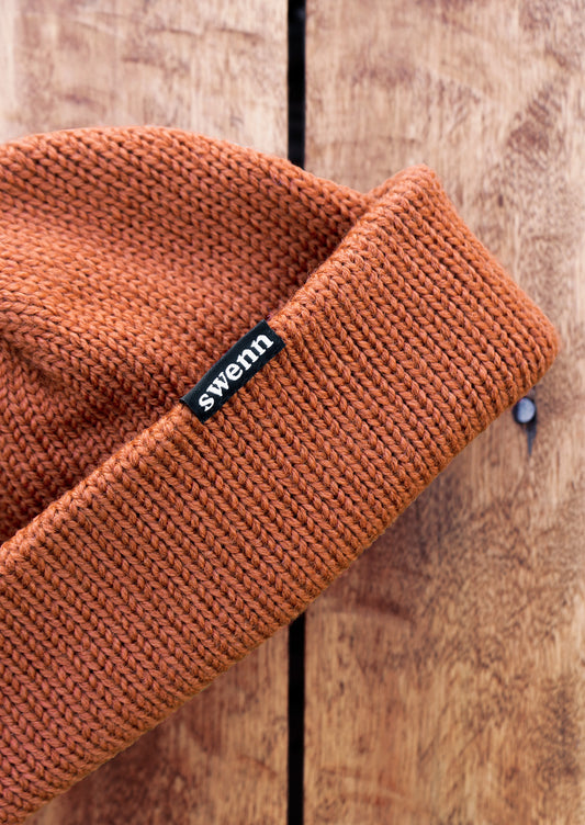 Tuque pure laine - rouille